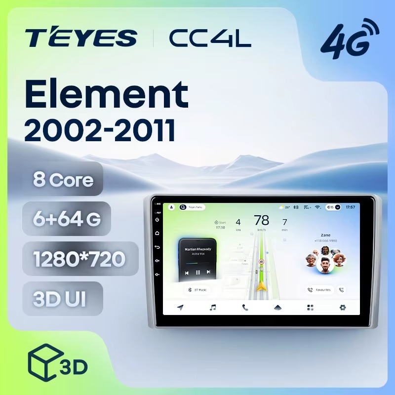 Teyes cc4L для Honda Element 2002-2011 Teyes cc4L для Honda Element 2002-2011